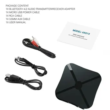 

KN319 Portable Lightweight Wireless Audio Transmitter And Receiver For Computer Laptop Home Stereo System