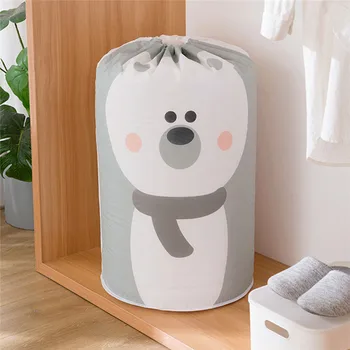 

Collapsible Storage Bag Clothes Cotton Blanket Bed Cover Wardrobe Sweater Storage Bag Cute Bear Household Container Storage Bag