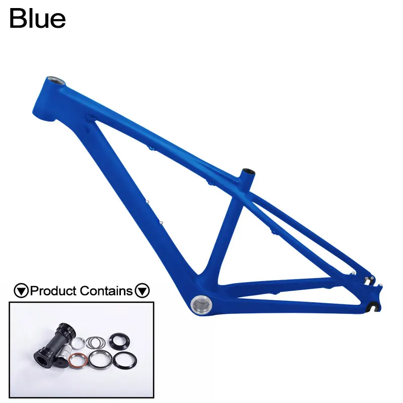Blue Китайская детская карбоновая рама 26er mtb карбоновая рама 26er 14 дюймов карбоновая рама mtb 26 карбоновая детская рама с гарнитурой+ зажим+ BB92 - Цвет: Blue