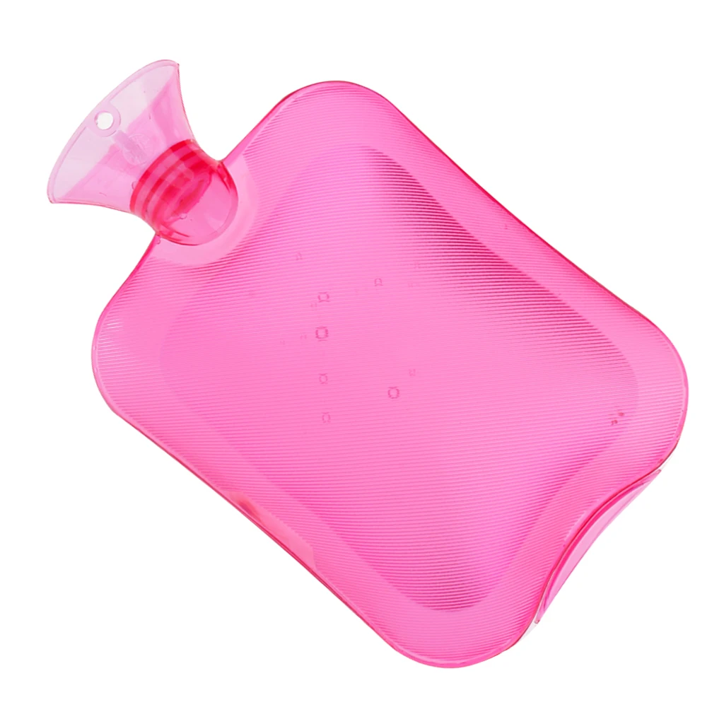 2000ml Large Rubber Hot Water Bottle Bag Hand Foot Winter Warmer Relaxing +Knitted Cover