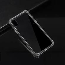 For iPhone X / XS Max / XR Shockproof HD Clear Transparent Silicone TPU Soft Phone Back Case Cover Coque Funda