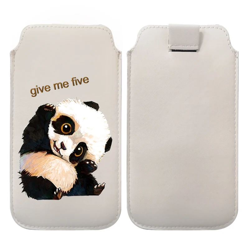 Leather Pouch with Rope Pull Cover - Versatile Phone Bag Case