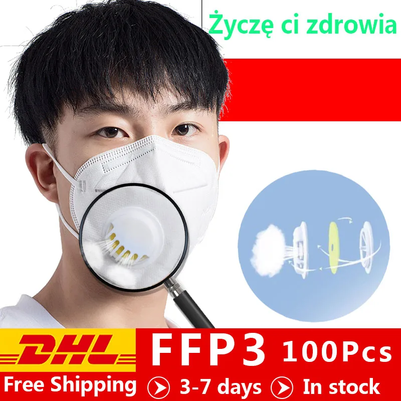 

FFP3 maseczki chirurgiczne N95 maseczka ochronna Anti Influenza Anti-fog face Mouth Masks Kn95 95% Same Protective as KF94 FFP2