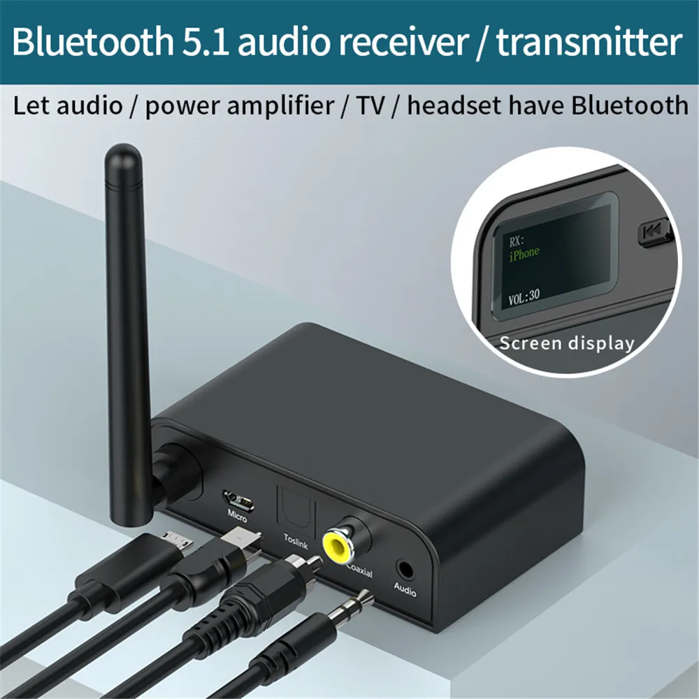 NFC Aptx LL HD Bluetooth 5.0 Audio Transmitter Receiver SPDIF 3.5mm AUX