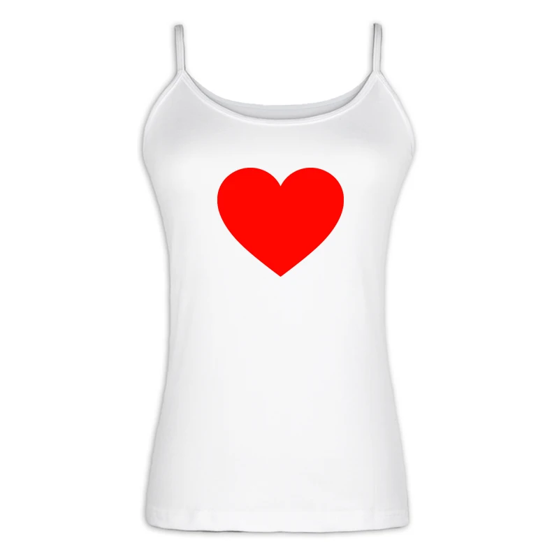 iaSingletS1418W Собака надписи MOM LOVE Heart футболки с надписью «I LOVE My Boyfriend Karma Place для грех сексуальные дамские, женские жилет из джерсовой ткани детский комбинезон из хлопка, топы на лямках - Цвет: iaSingletS1418W