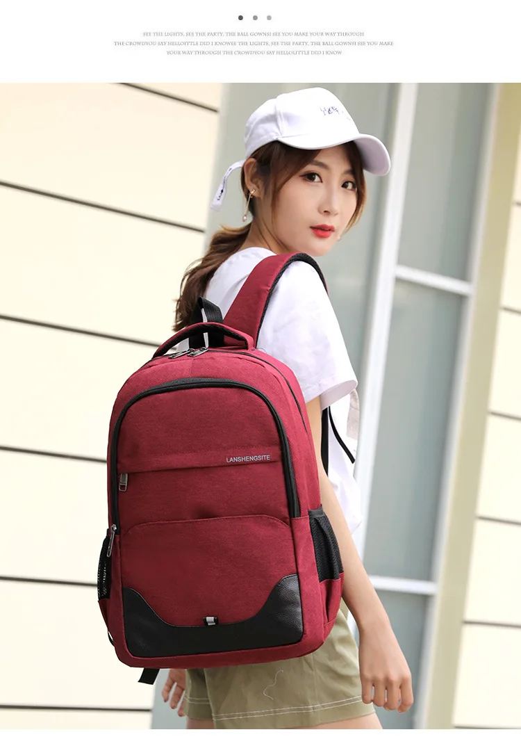Chuwanglin unisex Preppy style school backpacks casual men's backpack 14" laptop backpack fashion travel bags mochila Y70309