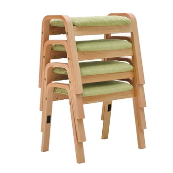 

Household Stool Changing Shoes Stool Fashion Creative Living Room Simple Low Stool Sofa Footstool Solid Wooden Square Stool Adul