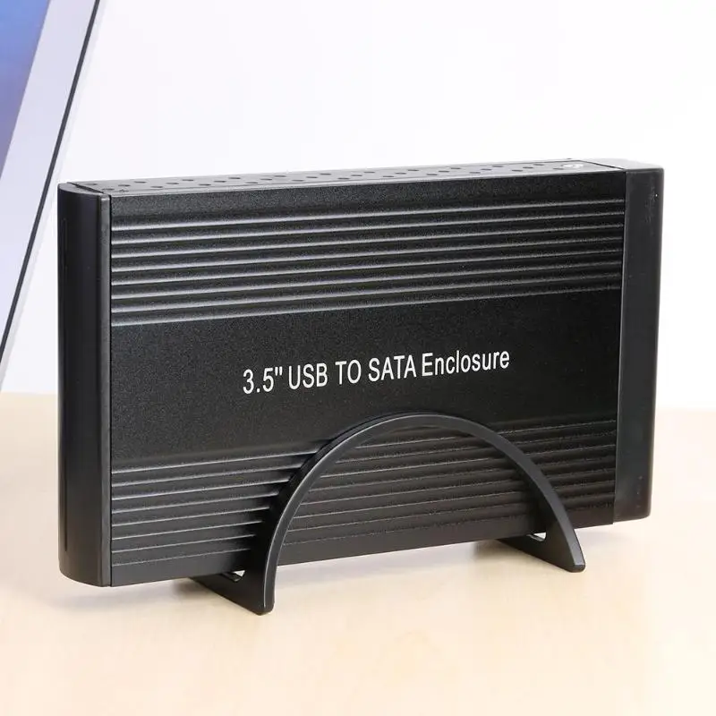 035LSU-EU/US жесткий диск 3,5 дюймов USB2.0 to SATA алюминиевый сплав яркий синий светодиодный индикатор внешняя поддержка 6 ТБ HDD Чехол