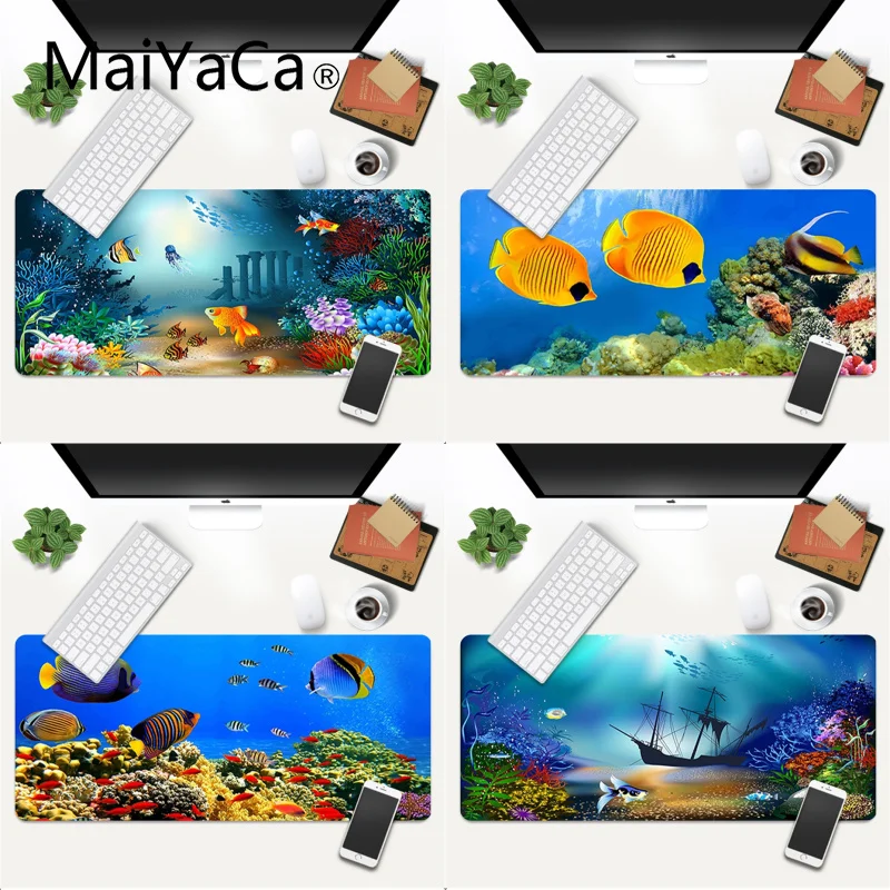 

coral reef under the ocean Rubber Mouse Durable Desktop Mousepad Gaming Mouse Mat xl xxl 800x300mm for Lol world of warcraft