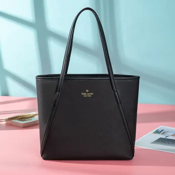 

Light weight large capacity women top handle tote bags gold high quality criss cross pattern leather women tote bags hand bags
