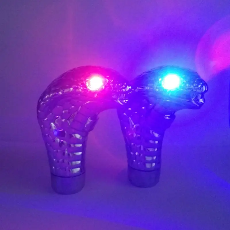 Universal Car Gear Shift Snake-shaped Head Luminous Shift Lever Auto Car Manual Gear Knob Stick