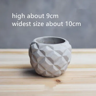 Натуральный завод Бетонный горшок формы DIY 3D кактус суккуленты цветочный горшок Силиконовые цементные формы для дома садовое оформление ремесло прессформы - Цвет: Темно-синий