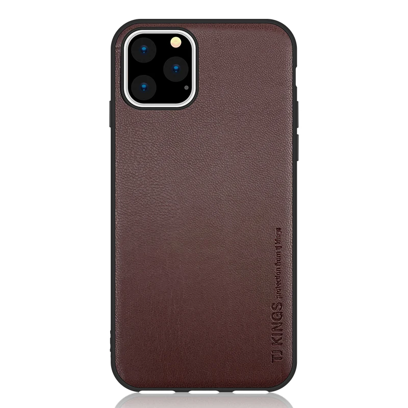 Bonola первый слой воловьей кожи чехол для iPhone 11/11Pro/11ProMax высококачественный настоящий кожаный чехол для iPhone Xs/Xr/XsMax Классический чехол - Цвет: Brown