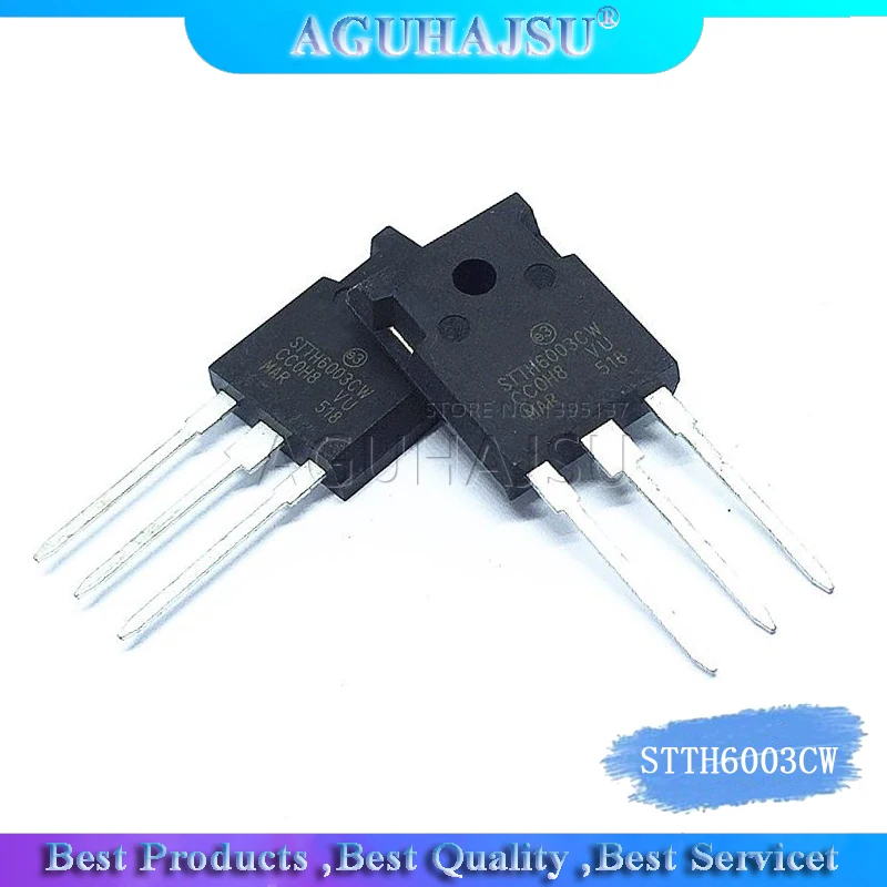 1pcs STTH6003CW TO-247 STTH6003 TO247 300V 60A new original | Электронные компоненты и принадлежности