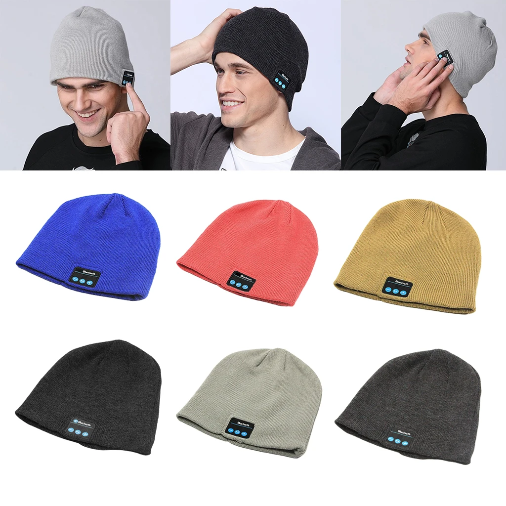 

Bluetooth Beanie Hat Headset Knit Headphone Speaker Hat Skiing Running Walking Wireless Headphone Beanie Knit Hat Outdoor Sports