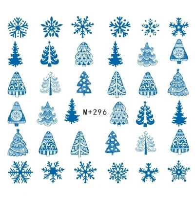 5 pcs Christmas nail stickers Japan Korea nail watermark stickers cartoon christmas tree snowflake Snowman reindeer gift - Цвет: Армейский зеленый