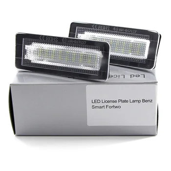 

2Pcs Led Number Plate For Benz 2004-2007 Smart Fortwo Coupe/Convertible (Type 450)
