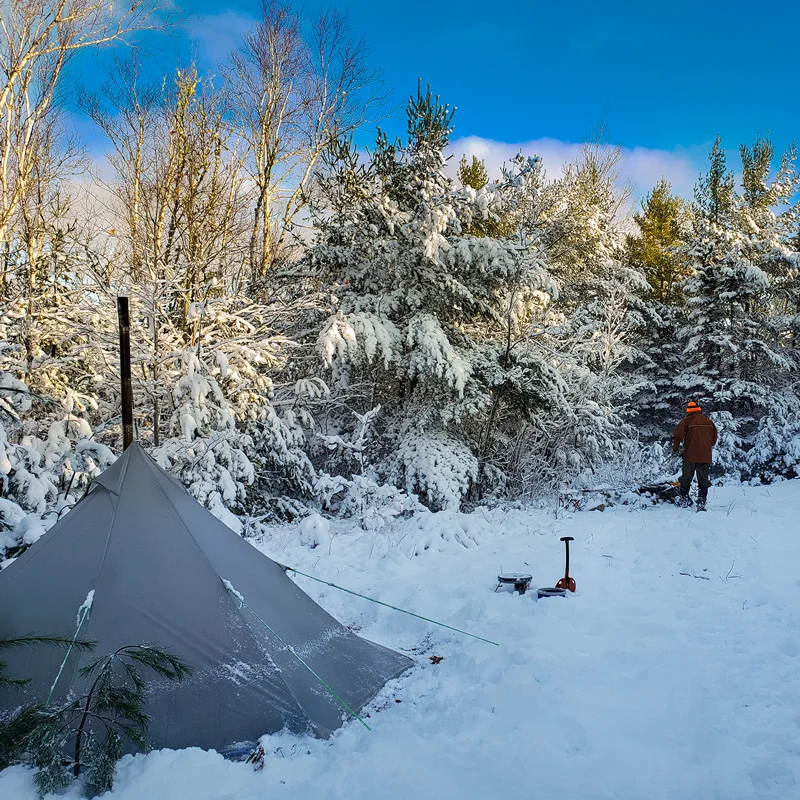 OneTigris Chimney Tent Outdoor SMOKEY HUT Tent Ultralight Heated Shelter  for Adventurers Hiking Camping 3 Season Double Tent - AliExpress