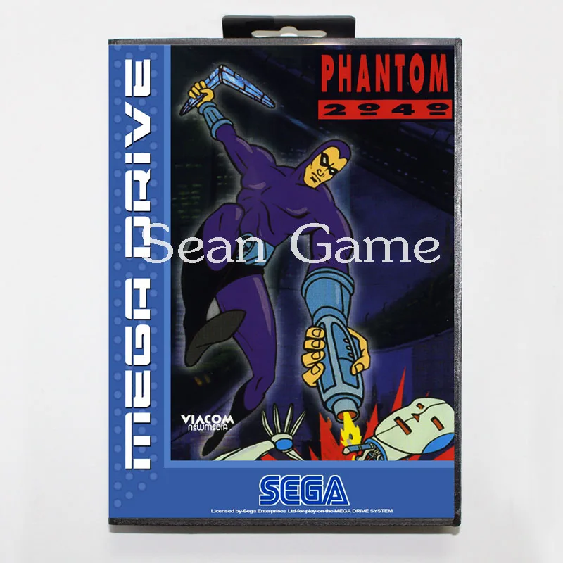 Игровая карта Elevata prestazione 16 бит MD для sega Mega Drive Phantom 2040 с крышкой в розничной упаковке