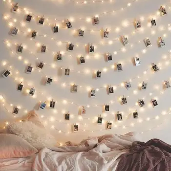 

2M/5M/10M Photo Clip USB LED String Fairy Light String Copper Wire Party Wedding Xmas Photo Cards Decor light