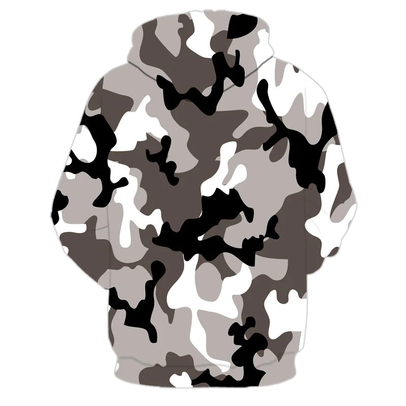 Новинка, камуфляжная рубашка с капюшоном с 3D рисунком, осенне-зимний модный тренировочный костюм в стиле милитари, Спортивная одежда на заказ