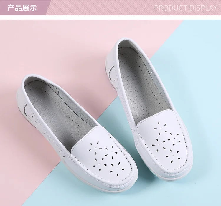 Leisure Summer Shallow Women's Flat Vulcanize Shoes Fashion Solid Chunky Sneakers Elegant Slip-On Summer Shoes Pig Split