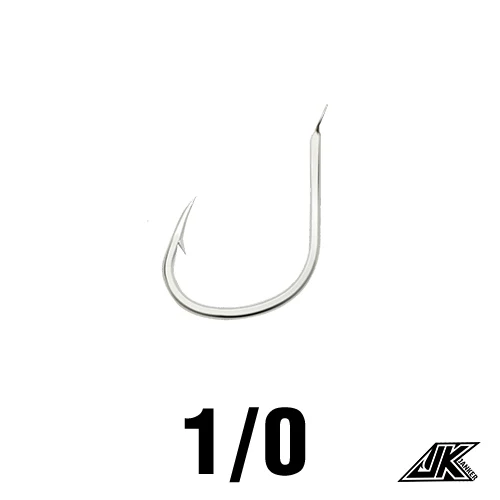 30PCS Pike Jigging Hooks Saltwater Size No.1-2 and 1/0-6/0 Slow Pitch Fishhook Ocean Boat Fishing Accessories Barbed Jig Hook 1 l 0-30pcs