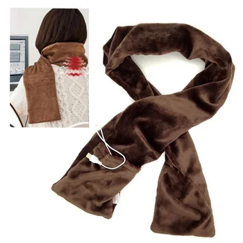 

Plush Electric Heating Scarf Winter Warming Neck Heated Shawl Wrap Outdoor USB Powered Home Carbon Fiber Electric Power Collar