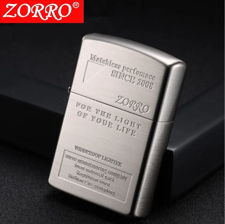 Оригинальная керосиновая Зажигалка Zorro; ветрозащитная Зажигалка из чистой меди в стиле ретро; Посылка для курения