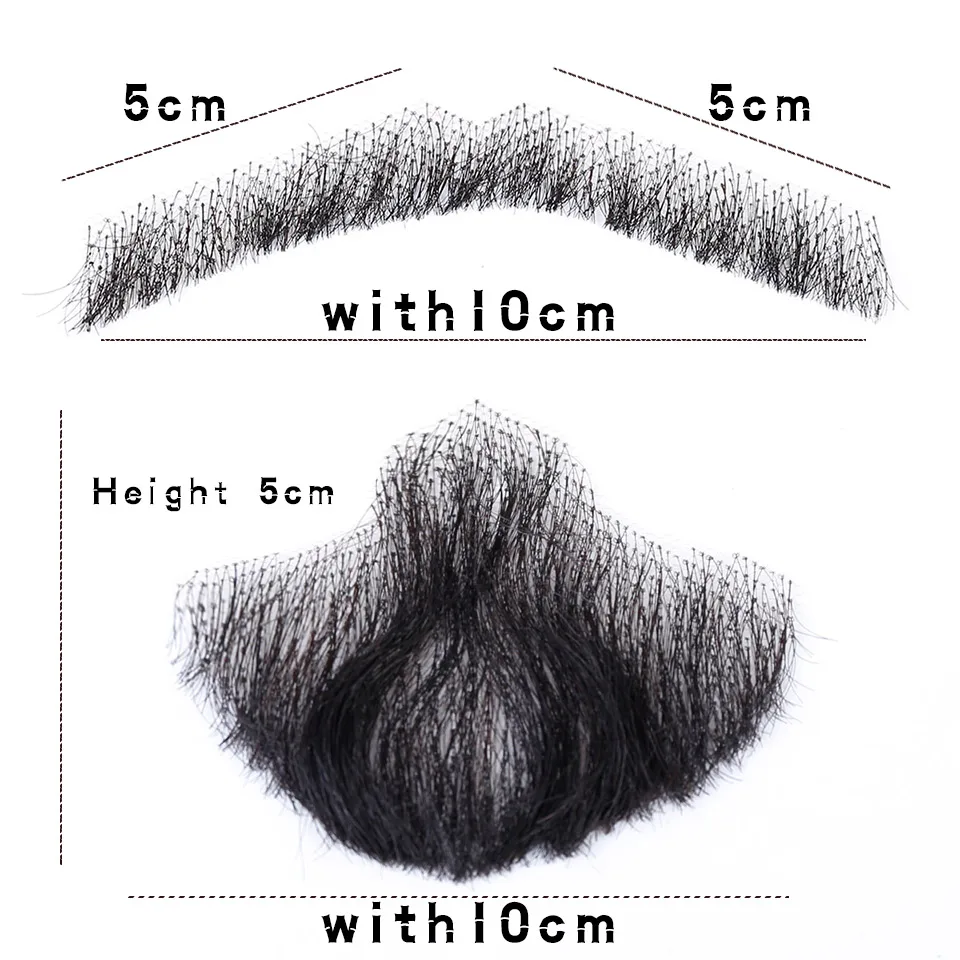 AIYEE человеческие волосы усы remy волосы Поддельные Борода кружева Борода Для Мужчин Косплей швейцарское кружево невидимые поддельные бороды SalonChat Сделано