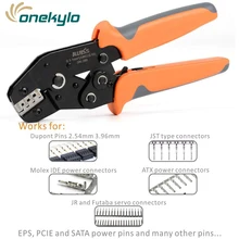 SN-28B Crimping Tools for Dupont Pin Compression Ratcheting Modular Insulated Terminal Crimper Pin 2.54mm 3.96mm Good for ATX, EPS, PCIE and SATA power pins Molex part 43030-0006 terminal connector