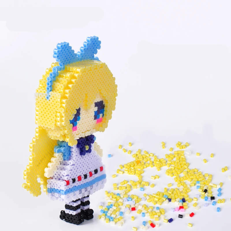 24/48/72 Цвета 39000 шт. Perler игрушка комплект 5 мм/2,6 мм Хама бусины 3D пазл игрушка «сделай сам» Дети творческие развивающие ручной игрушка в подарок