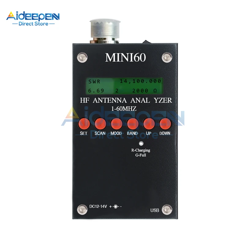 MINI60 SARK100 1-60Mhz HF Antenna Analyzer Android Bluetooth Upgraded Version US 