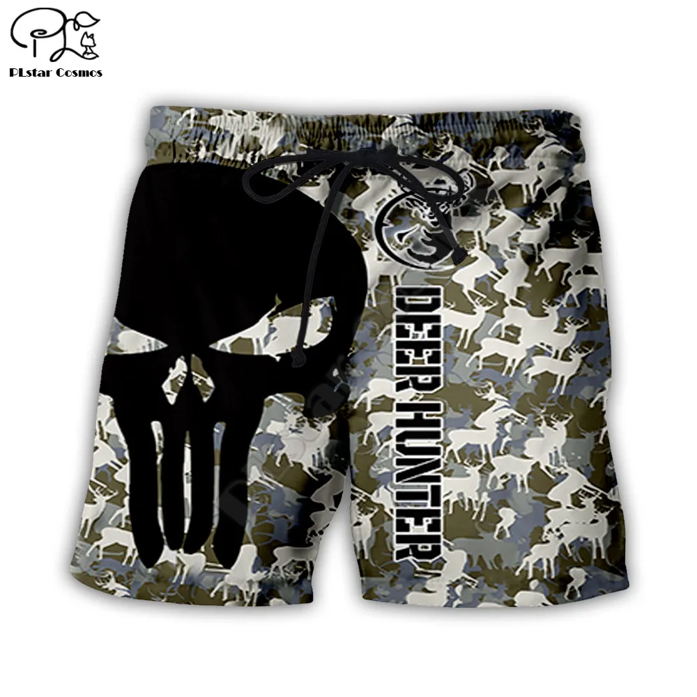Men Summer Camouflage Casual Shorts I am a Firefighter 3d Printed Quick