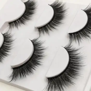 

Yokpn European American False Eyelashes 3D Eyelashes Natural Simulation Eye Tail Lengthened Thick Stage Makeup Fake Eyelashes