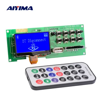 

AIYIMA Bluetooth 5.0 Audio MP3 Decoder Wireless Car USB MP3 Player SD Card FM Decoding Board Support Lyrics Display Module 5V