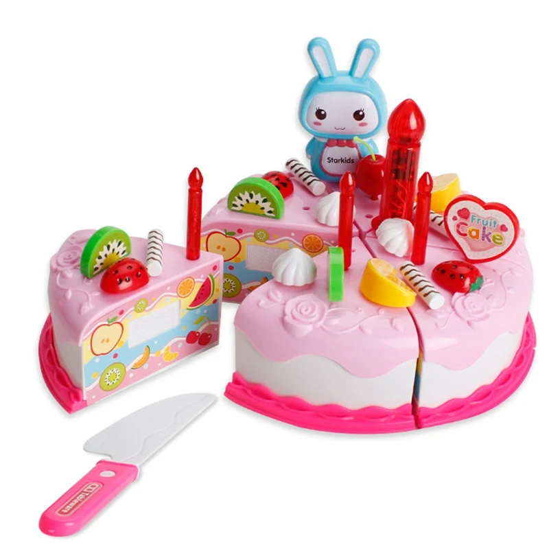 PK 38 шт./компл. ролевые игры кухня игрушка с днем рождения пирожное кукла аксессуары подарок для девочек - Цвет: PK