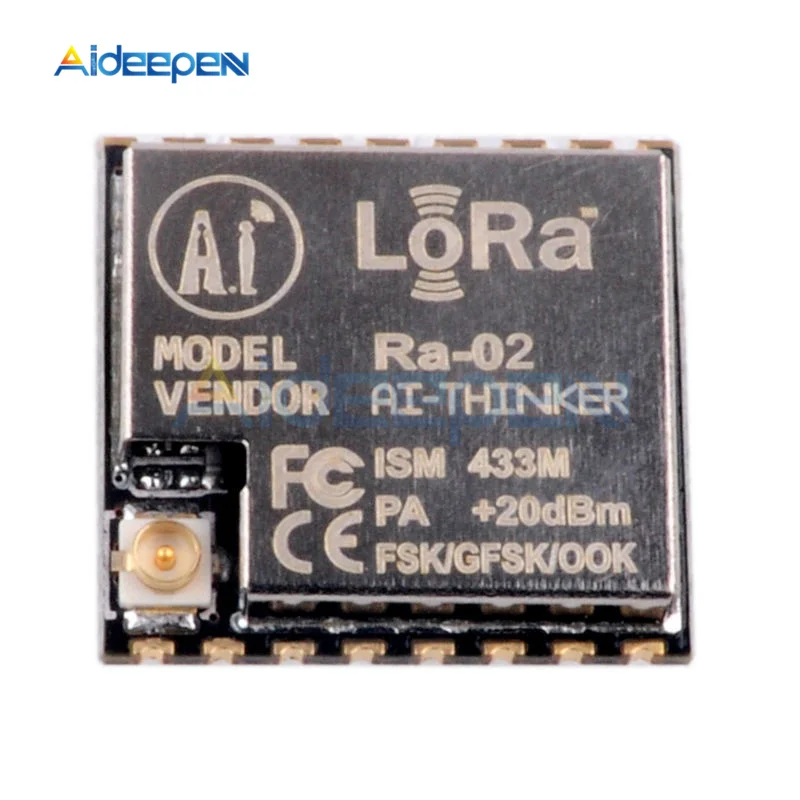SX1278 LoRa модуль 433 м 10 км Ra-01 Ra-02 Ai-Thinker беспроводной расширенный спектр передачи разъем для умного дома доска «сделай сам» - Цвет: RA-02
