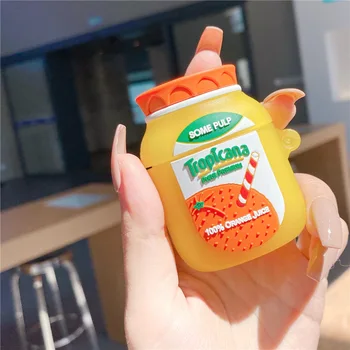 

Fruit Juice Case for Earphone Cover Case for AirPods Pro Case Wireless Headphone Silicone Protective Cover Case for Airpods Pro