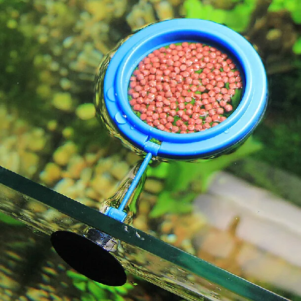 Prevent Feed Floating Everywhere Aquarium Square Circle Feeding Ring Fish Tank Station Fish Food Feed aquarium feeding ring