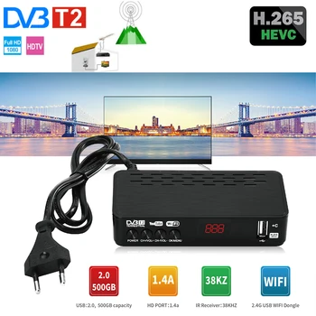 

HD911 Dvb-t2 Tuner Digital Receiver Wifi Free TV Box Tuner Dvb T2 DVBT2 DVB IPTV M3u Youtube TV Receiver Russian Set Top Box