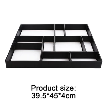

Cement Brick Molds Black Beautiful Garden DIY Path Maker Mold Plastic Beautiful Garden DIY