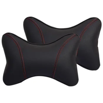 

New Pu Leather Car Headrest Pillow Universal Comfortable Neck Pillows Fit for Most Cars Quality Guarantee