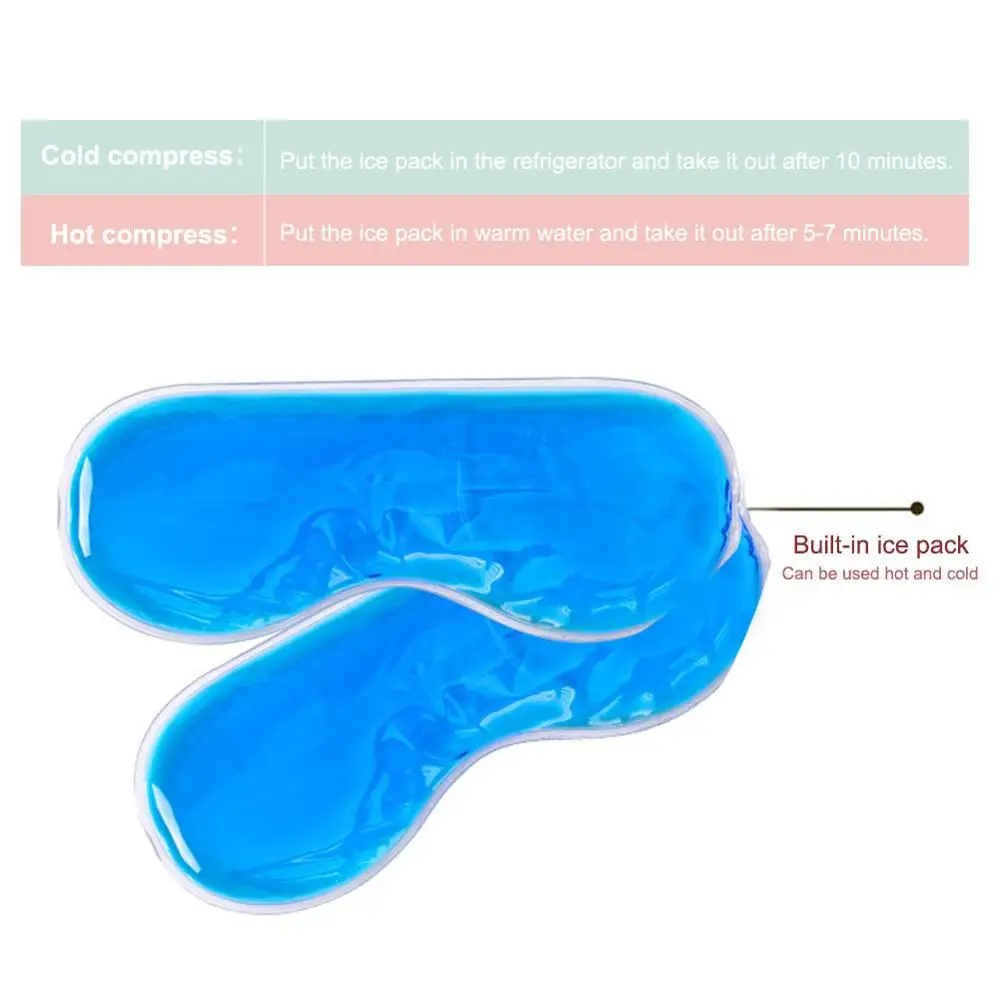 1PC Ice Pack Eye Shade Cooler Bag Sleeping Mask Cover Patch Cold Soothing Gel Health