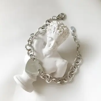 

High quality real 100%925 sterling Silver Lady charm bracelet Women's wedding birthday jewelry gift lobster clasp bracelet