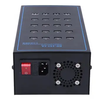 

Multifunction USB Charging Port Adapter 20-Port Aluminum Alloy 5V2A 200W EU Plug 220V USB Charging Port