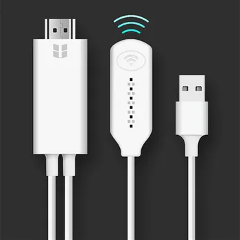 

Wireless WiFi Mirror Cast Cable To HDMI Converter 1080P HDTV Adapter HDMI Cable for IPhone for Samsung Android Windows