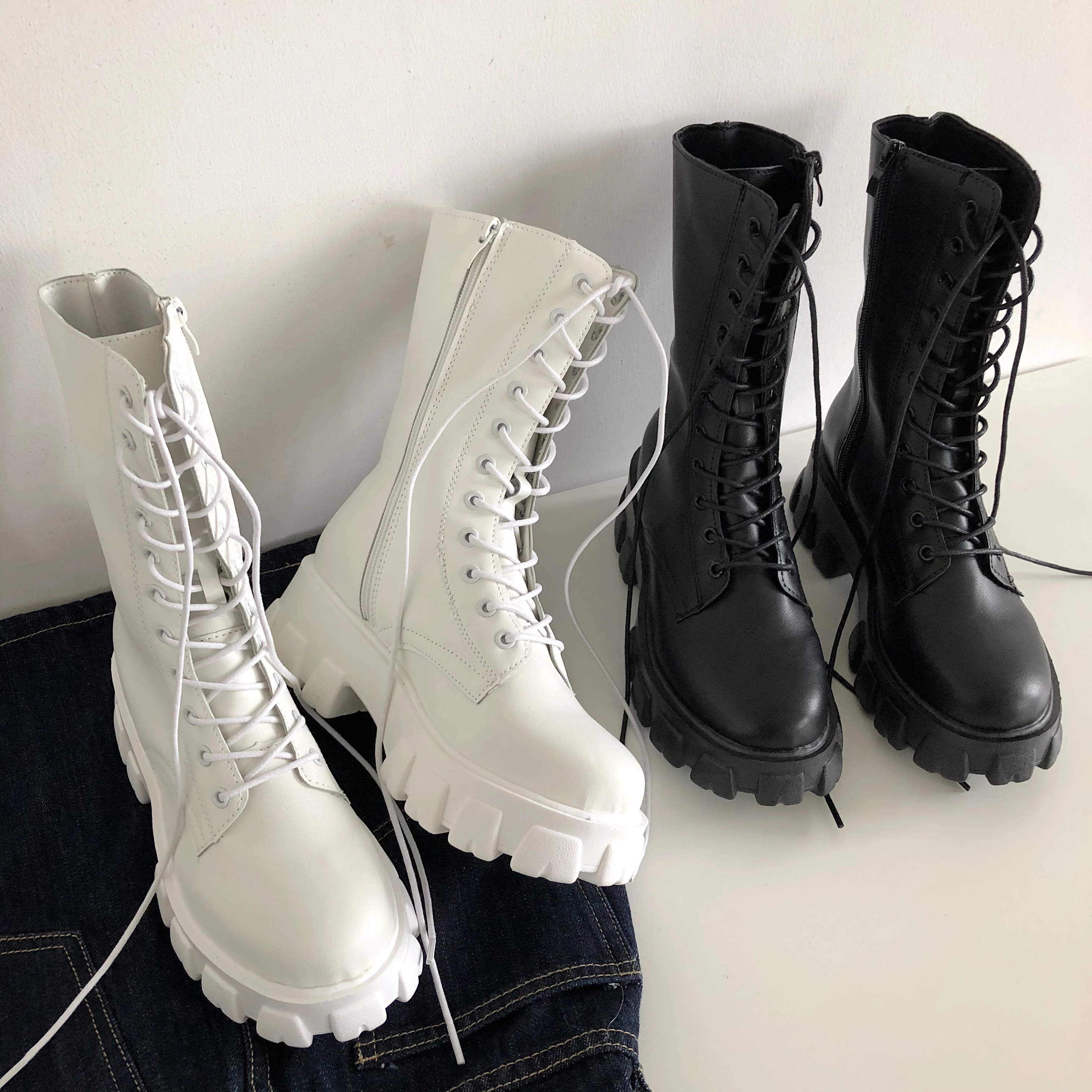 Combat Boots Are White Booties In Style For 2021 MindMap