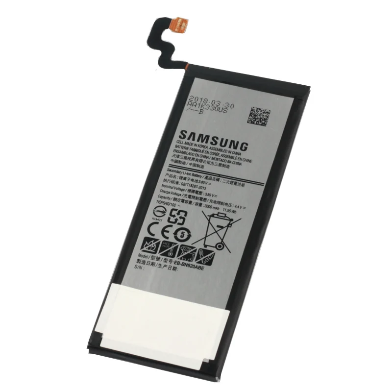 Оригинальный аккумулятор Samsung высокого качества для GALAXY Note 5 SM N9208 N920P N9200 N920t N920c Note5