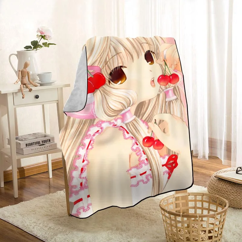 Новое поступление Chobits аниме одеяло с принтом мягкое покрывало для